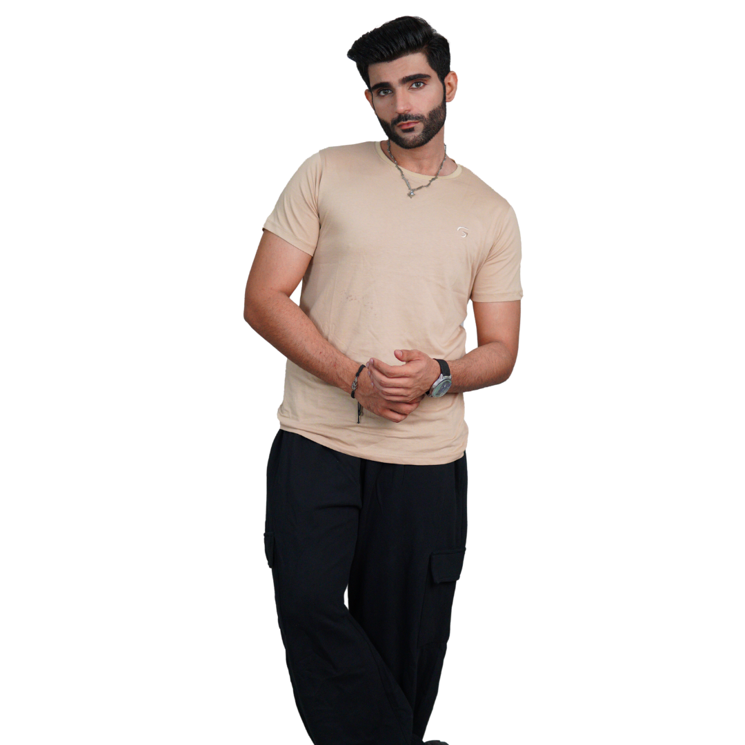 Beige Basic Gradi Tee