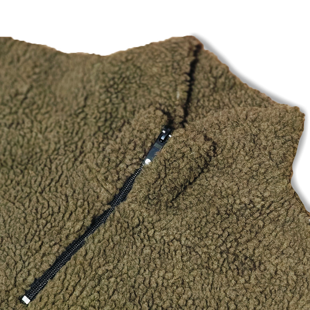 Gradi Sherpa Jacket - Olive Green