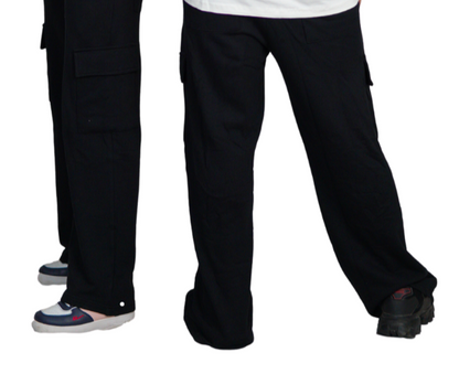 Black Gradi Cargo Trousers